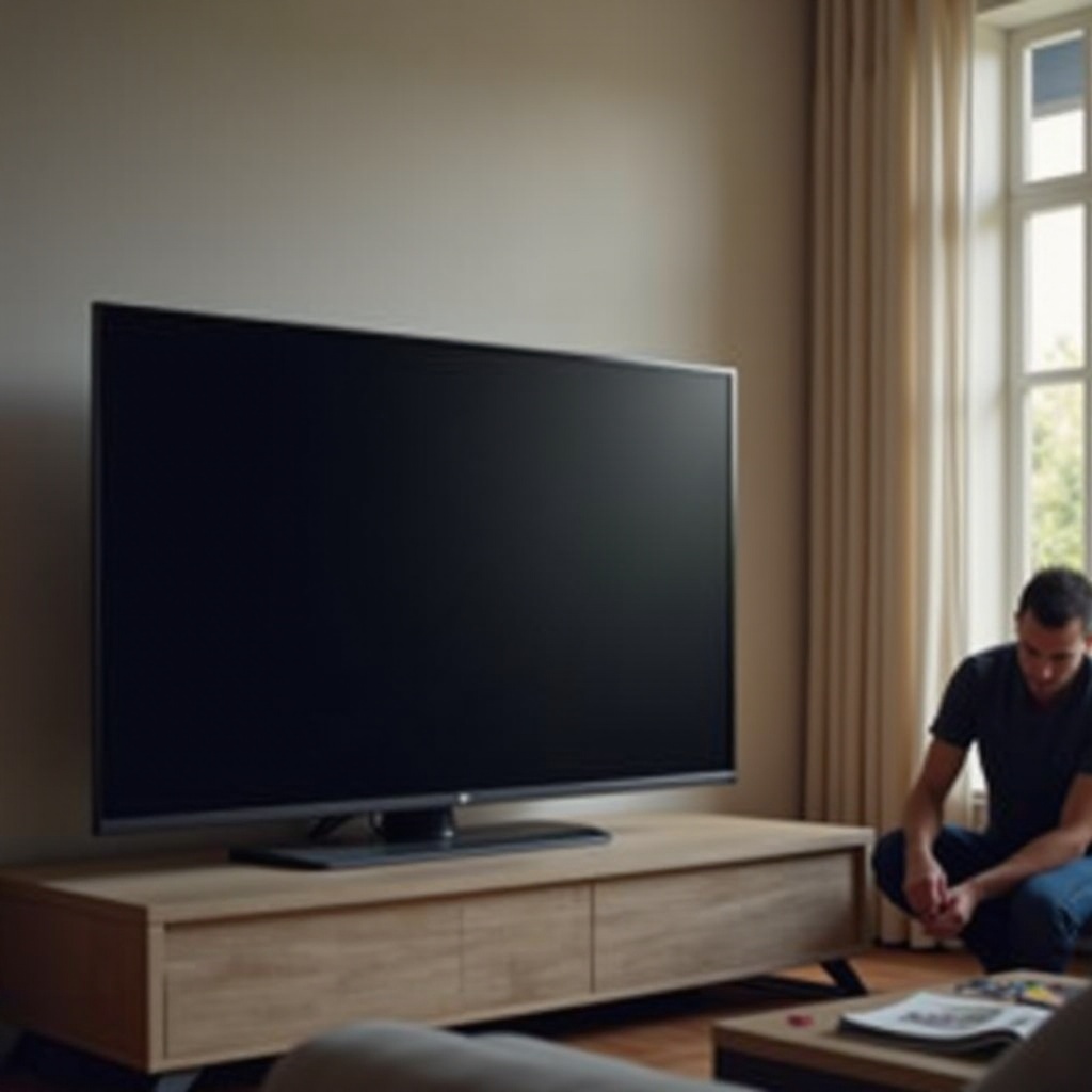 cómo reiniciar un televisor LG con pantalla negra