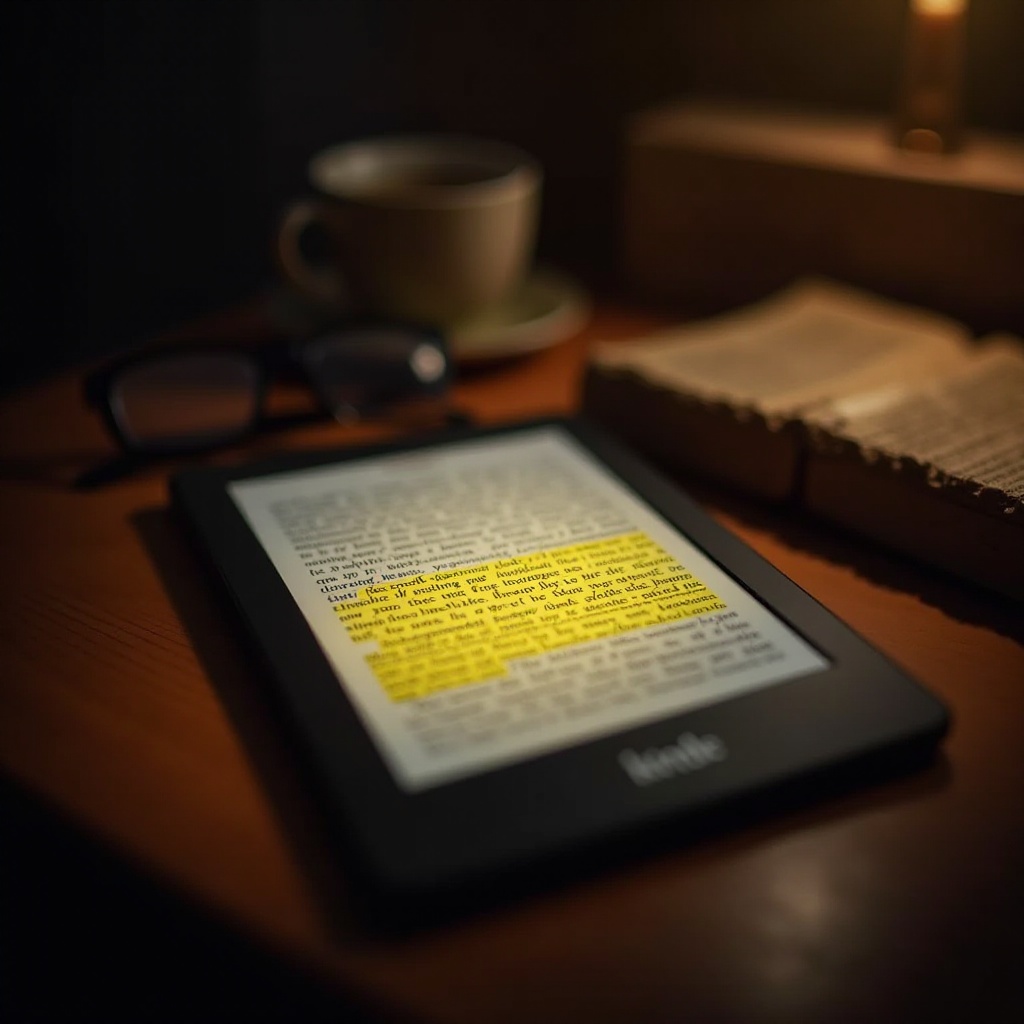 cómo resaltar en Kindle