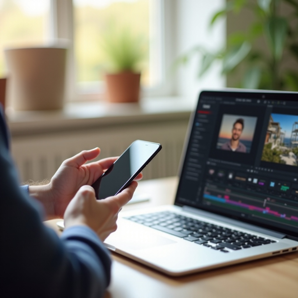 como mover mídia do telefone para o Adobe Rush