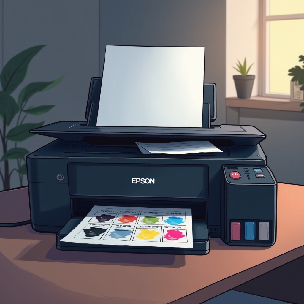 Epson-Drucker volle Tinte druckt nicht