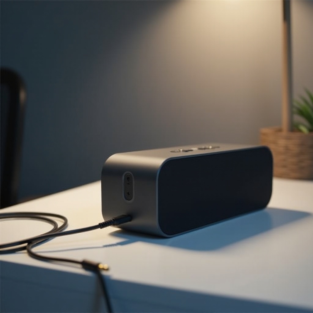 por que um alto-falante bluetooth com aux não está funcionando