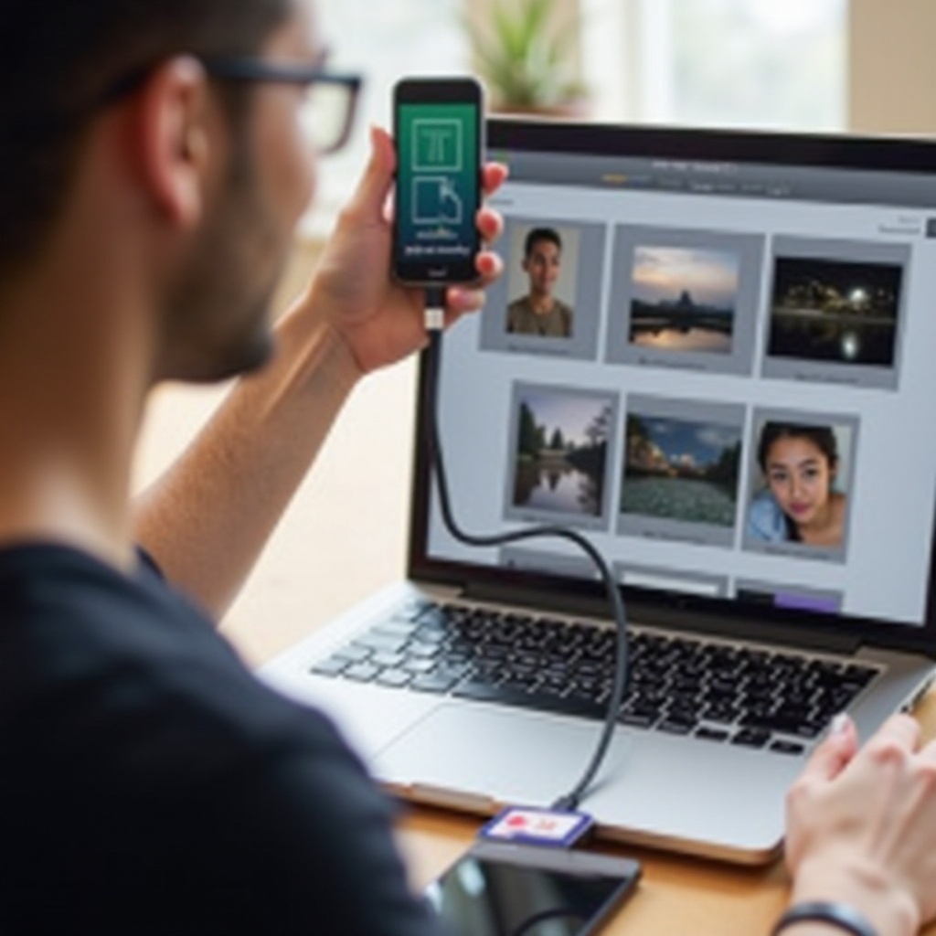 como mover mídia do telefone para o Adobe Rush