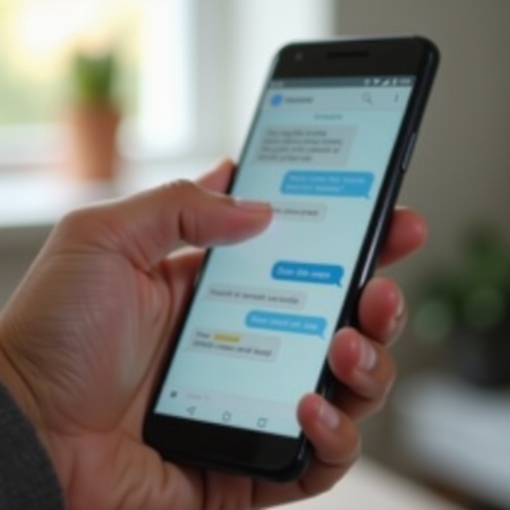 comment supprimer mes messages sur un téléphone Android