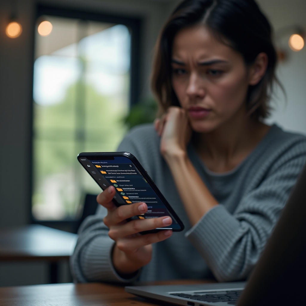 por qué las subcarpetas de correo electrónico no se mantienen en su lugar en el teléfono Android