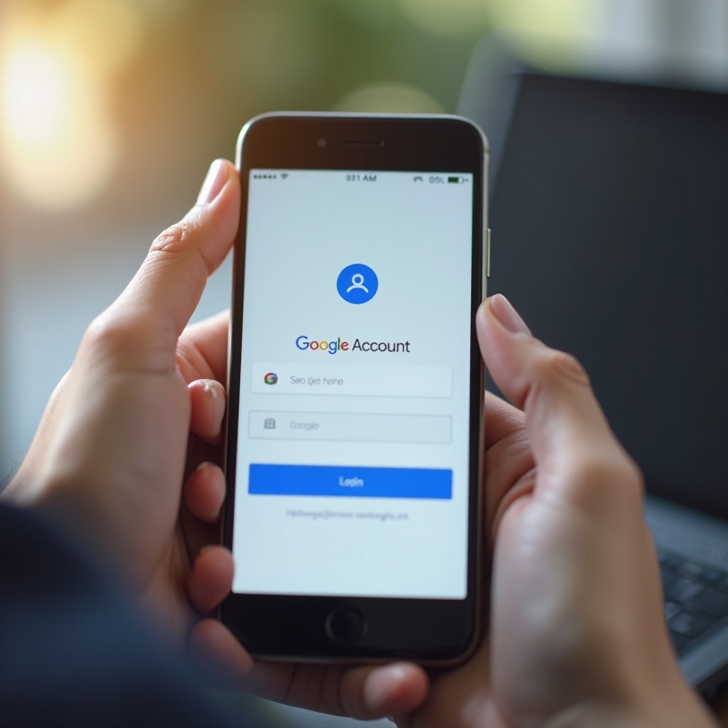how to login to google account on new phone