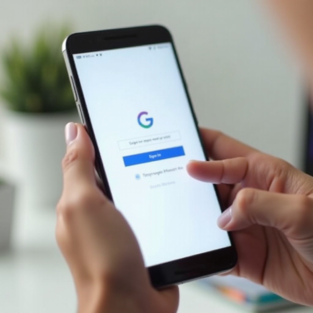 como fazer login na conta do Google em um novo telefone