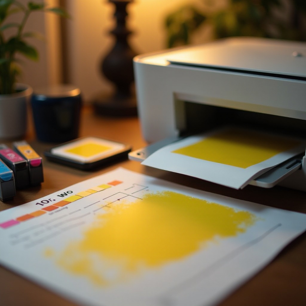 ¿por qué mi impresora imprime en amarillo?
