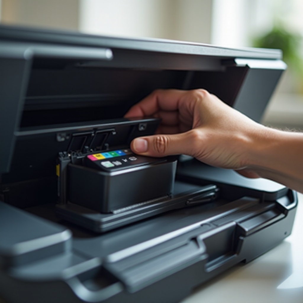 jammed ink cartridge hp printer