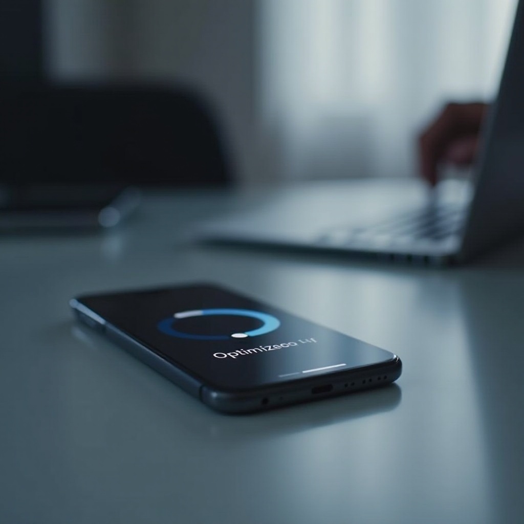 por que meu telefone continua otimizando