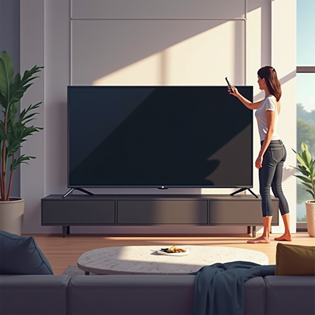 wie man einen LG Fernseher mit schwarzem Bildschirm zurücksetzt