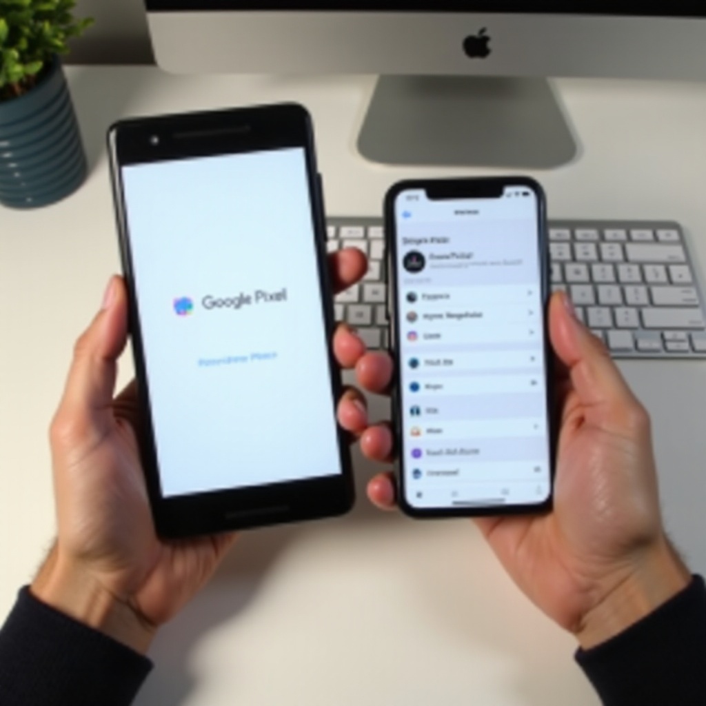 configurar o Google Pixel com um telefone Apple