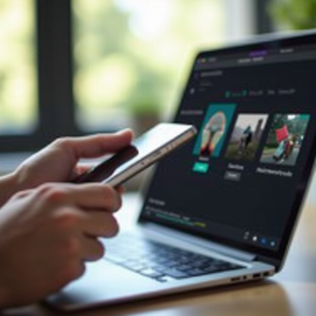 cómo mover los medios del teléfono a Adobe Rush